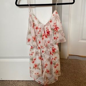 Forever 21 floral romper